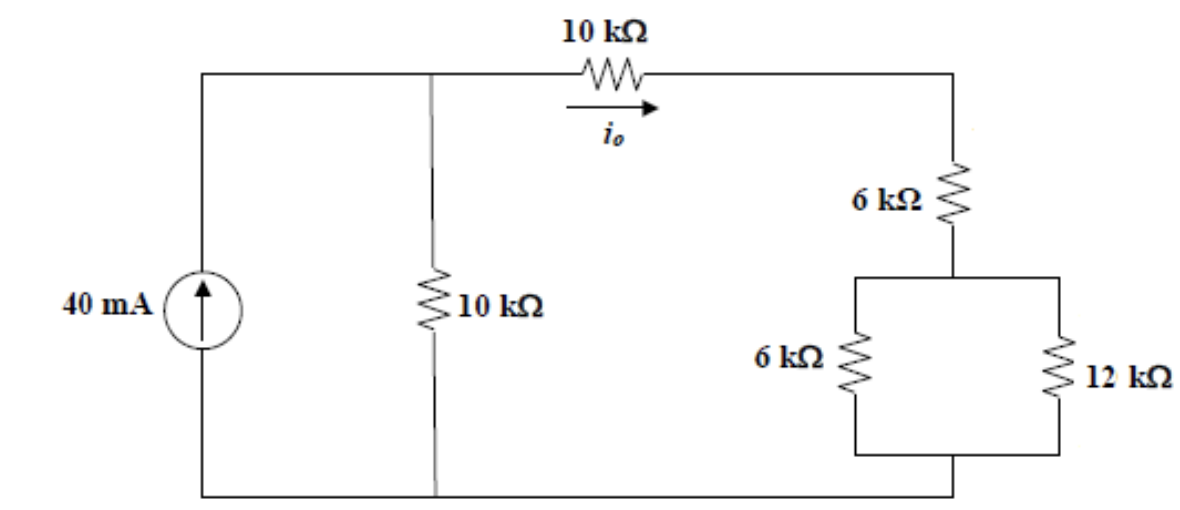 Solved 10 ΕΩ ΑΛΛ- io 6 kΩ W 40 mA 10 ΚΩ 6 ΚΩ -ΑΛ- 12 ΕΩ | Chegg.com