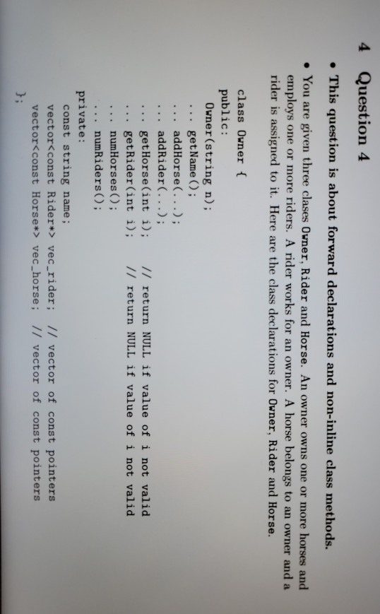 Solved 4 Question 4 • This question is about forward | Chegg.com