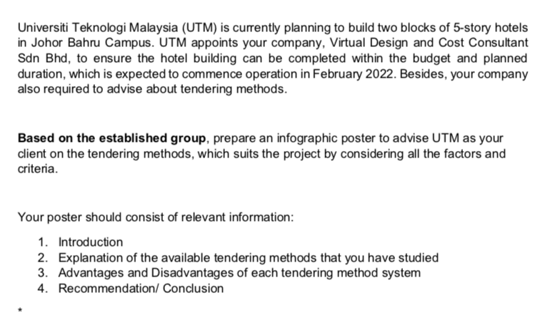 Solved Universiti Teknologi Malaysia (UTM) is currently  Chegg.com