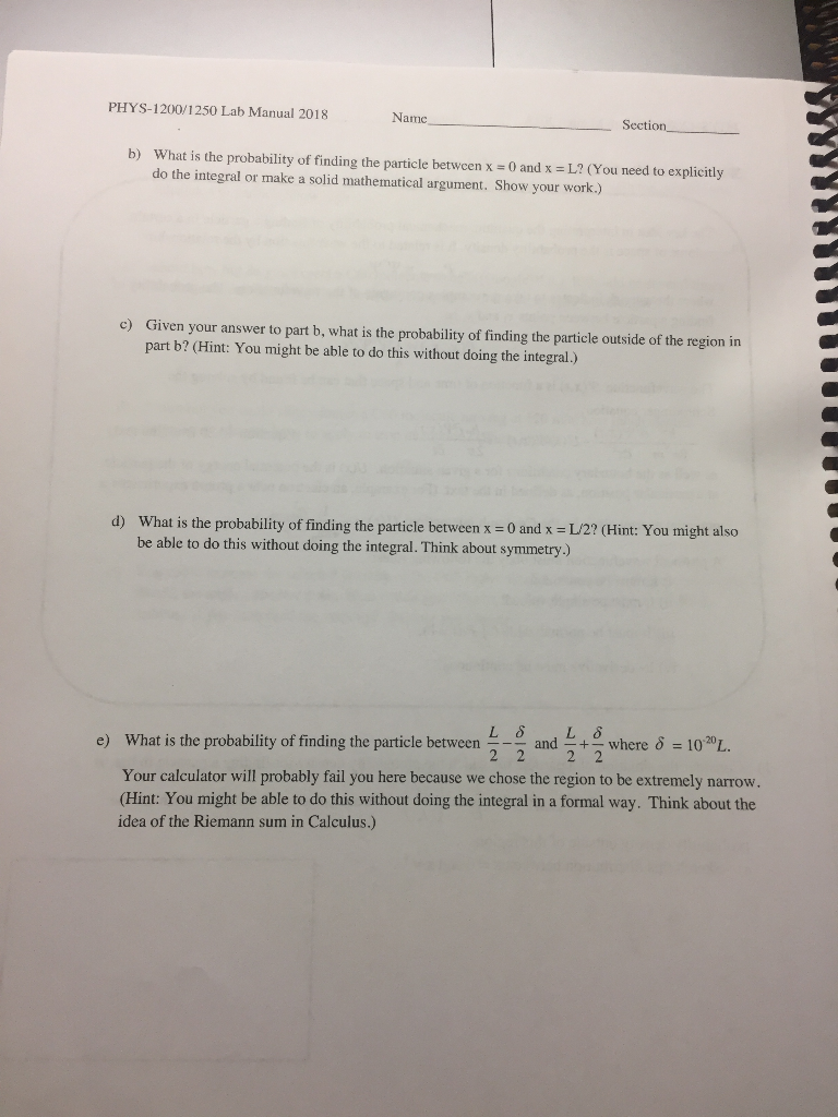 Solved PHYS-1200/1250 Lab Manual 2018 Name Section 39B | Chegg.com