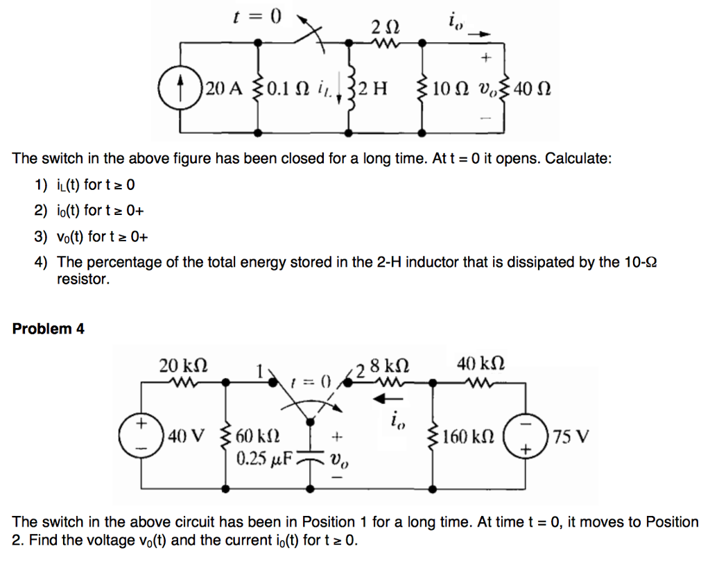 Solved 3. The switch in the above figure has been closed for | Chegg.com