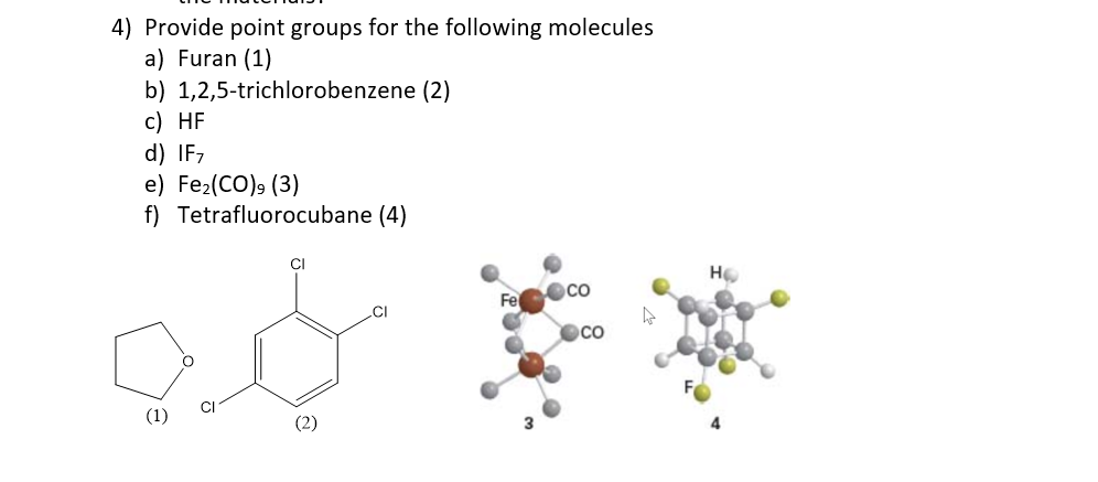 1 2 4 5 tetrafluorobenzene point group