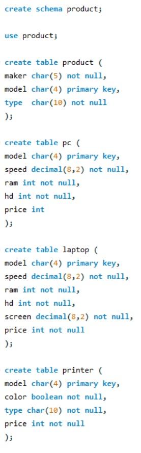 Solved Please use this schema to answer the SQL questions | Chegg.com