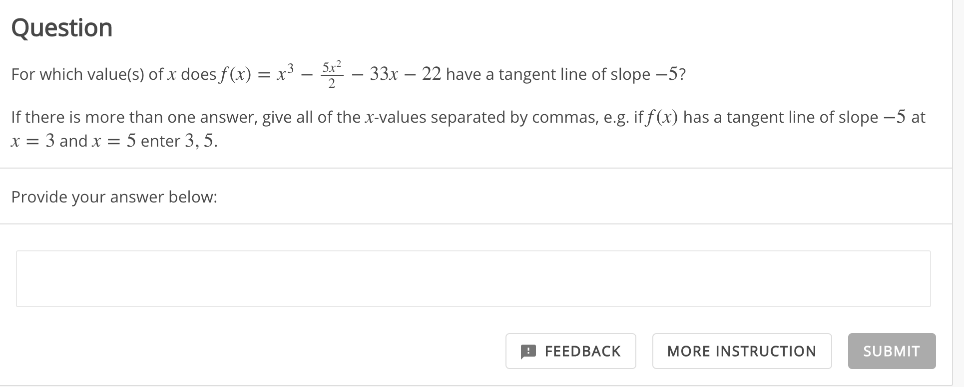 solved-question-for-which-value-s-of-x-does-f-x-x3-5x2-chegg