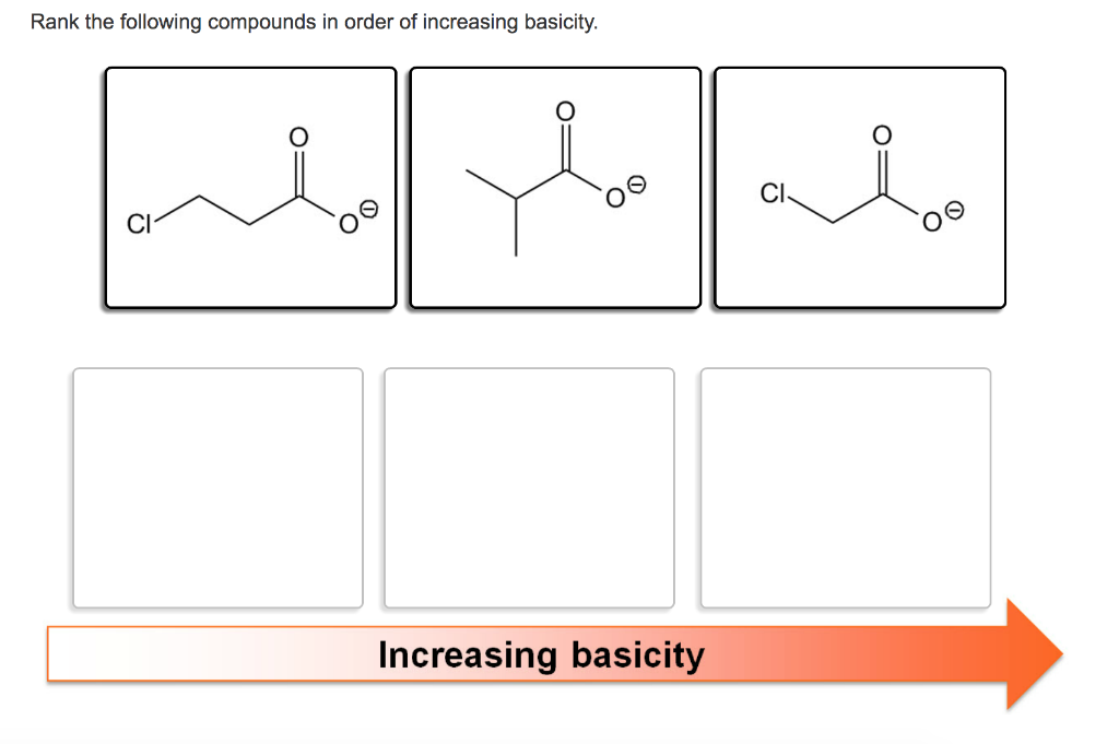 Solved Rank the following compounds in order of increasing | Chegg.com