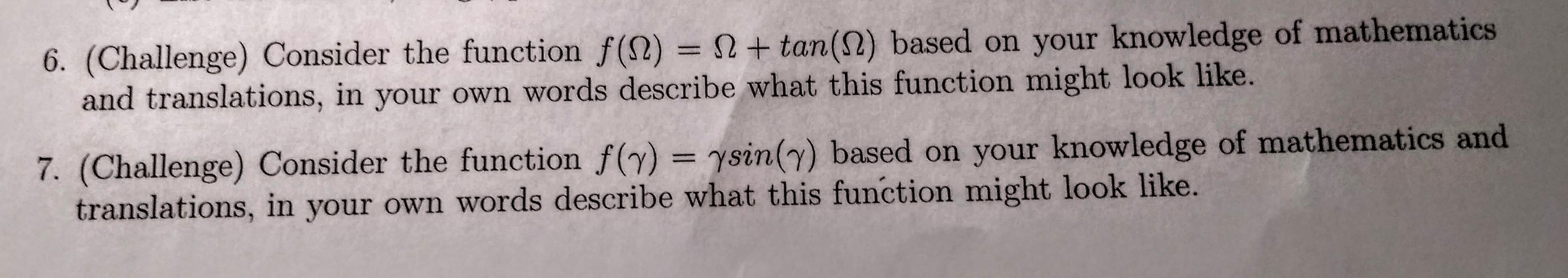 Solved 6. (Challenge) Consider the function f(12) = 12 + | Chegg.com