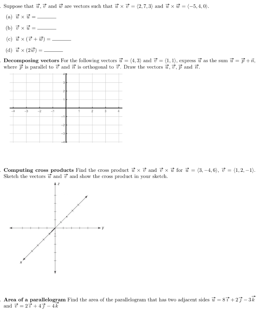 Solved Suppose That U U And U Are Vectors Such That U X Chegg Com