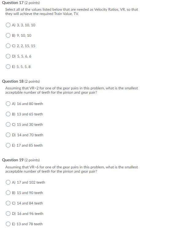 Solved Devise a gear train using all external gears on | Chegg.com