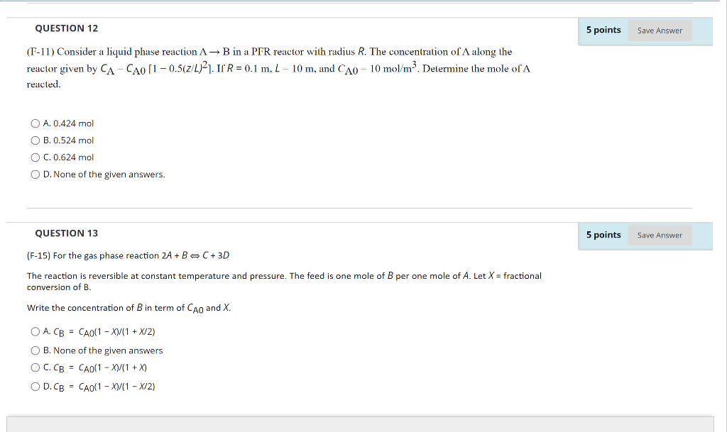 Solved QUESTION 12 5 points Save Answer (T-11) Consider a | Chegg.com