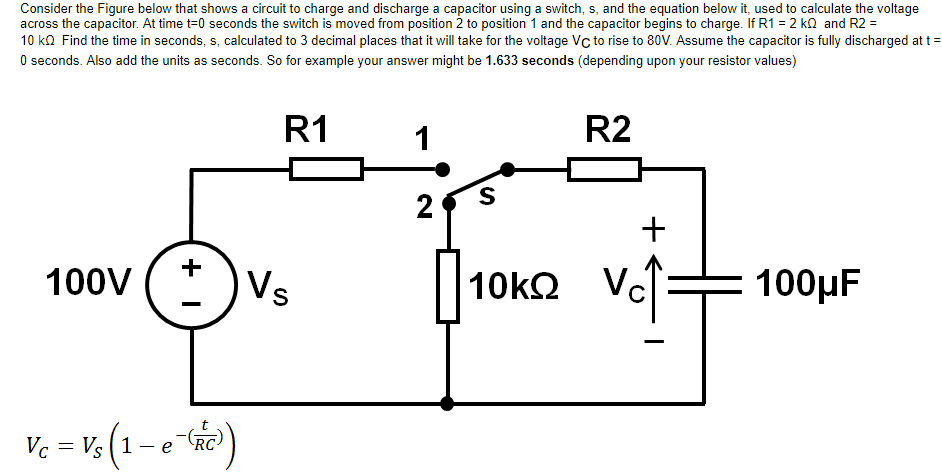 Solved Consider the Figure below that shows a circuit to | Chegg.com