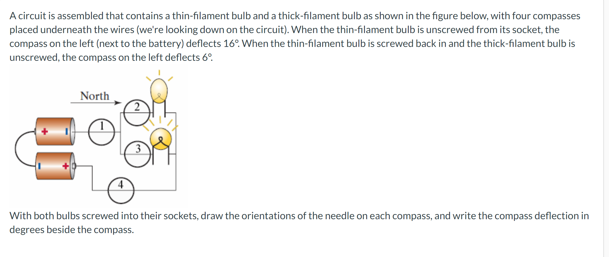 Solved A circuit is assembled that contains a thinfilament
