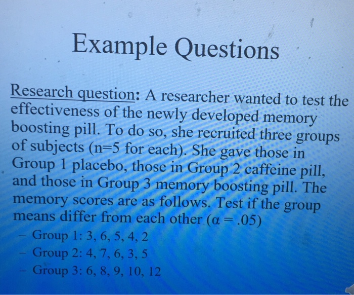 how to test research questions