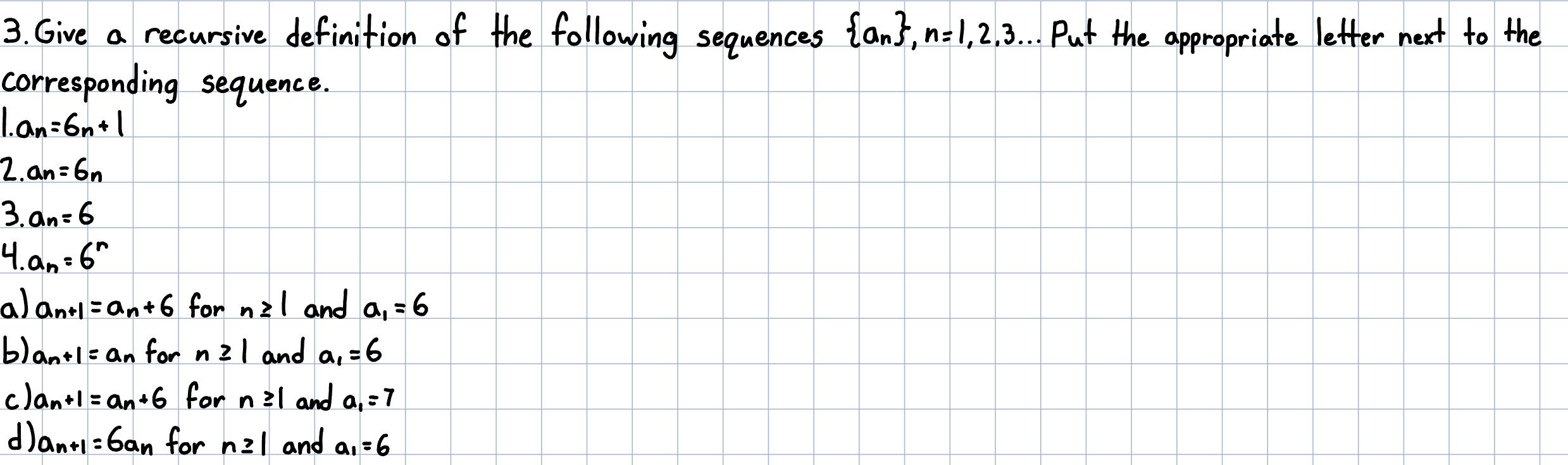 Solved 3. Give A Recursive Definition Of The Following | Chegg.com