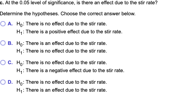 Solved An experiment was carried out to study the effect of | Chegg.com