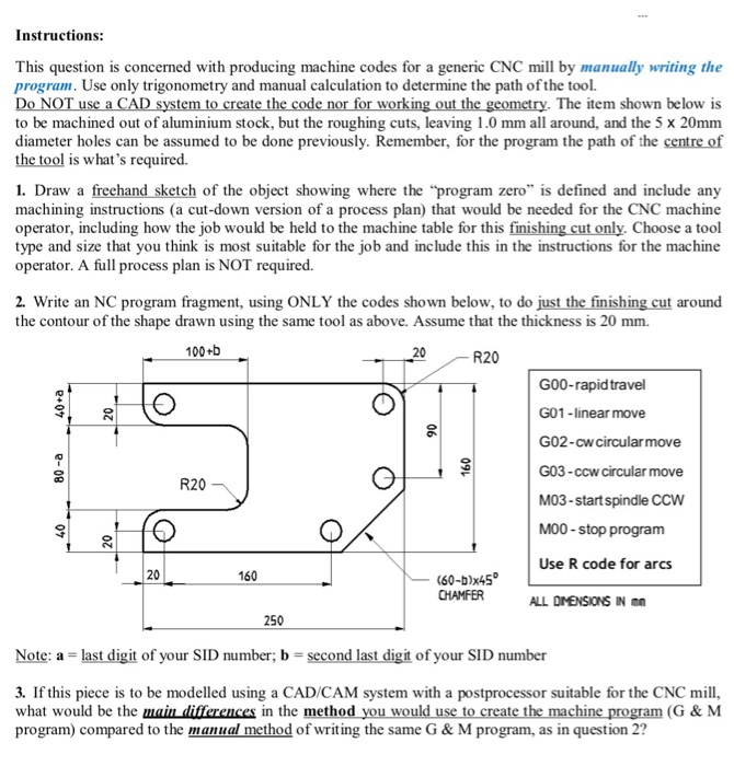 Generic CNC (CCW) Solved Instructions: This question is concerned