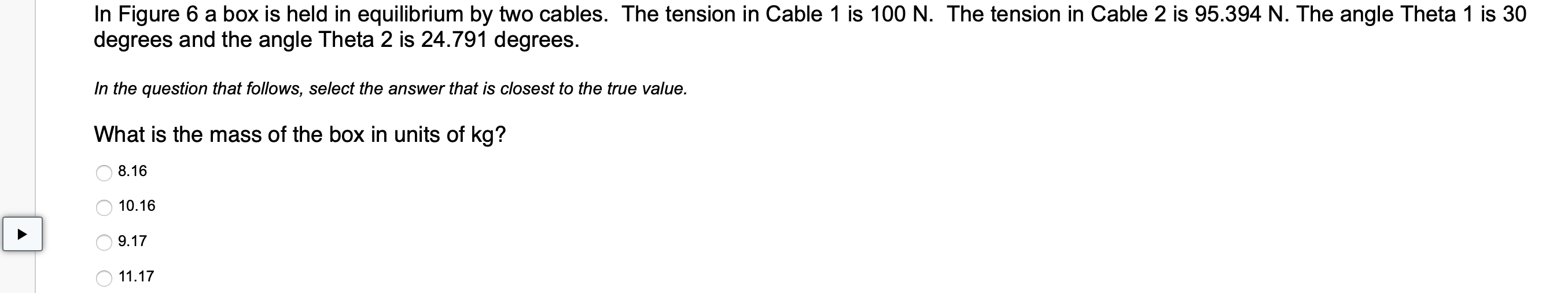 Solved In Figure 6 a box is held in equilibrium by two | Chegg.com