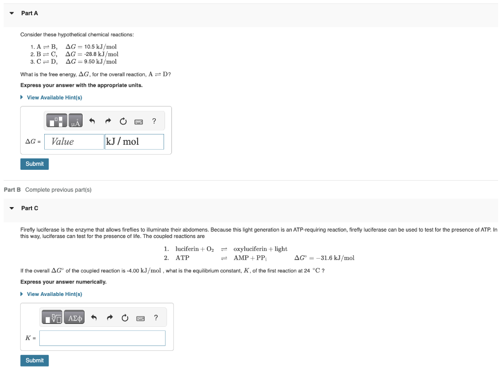 Solved Consider These Hypothetical Chemical Reactions: 1. | Chegg.com