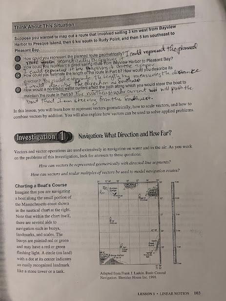 Solved LESSON 1 Linear Motion Esch day you confront motion | Chegg.com