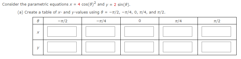 Solved Consider the parametric equations x = vt and y = 4 - | Chegg.com