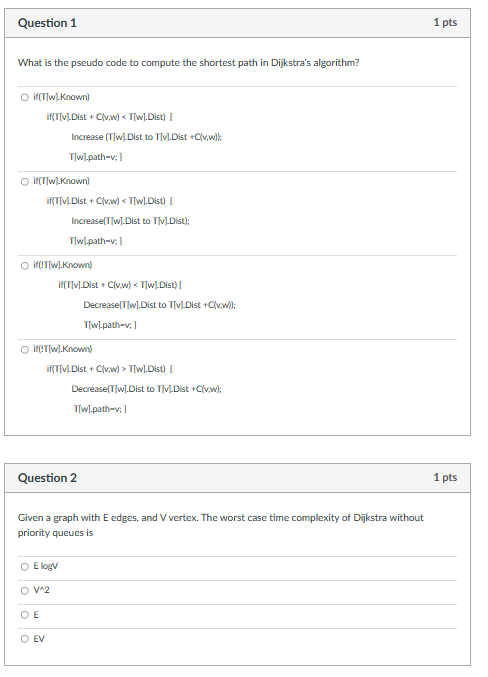 Solved What is the pseudo code to compute the shortest path | Chegg.com