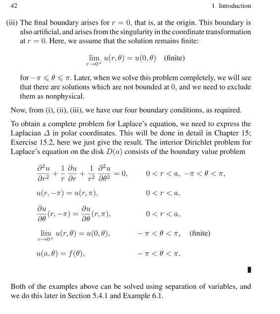 Solved 40 1 Introduction 1.10 Examples of Laplace's Equation | Chegg.com