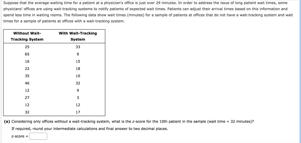 solved-suppose-that-the-average-waiting-time-for-a-patient-chegg