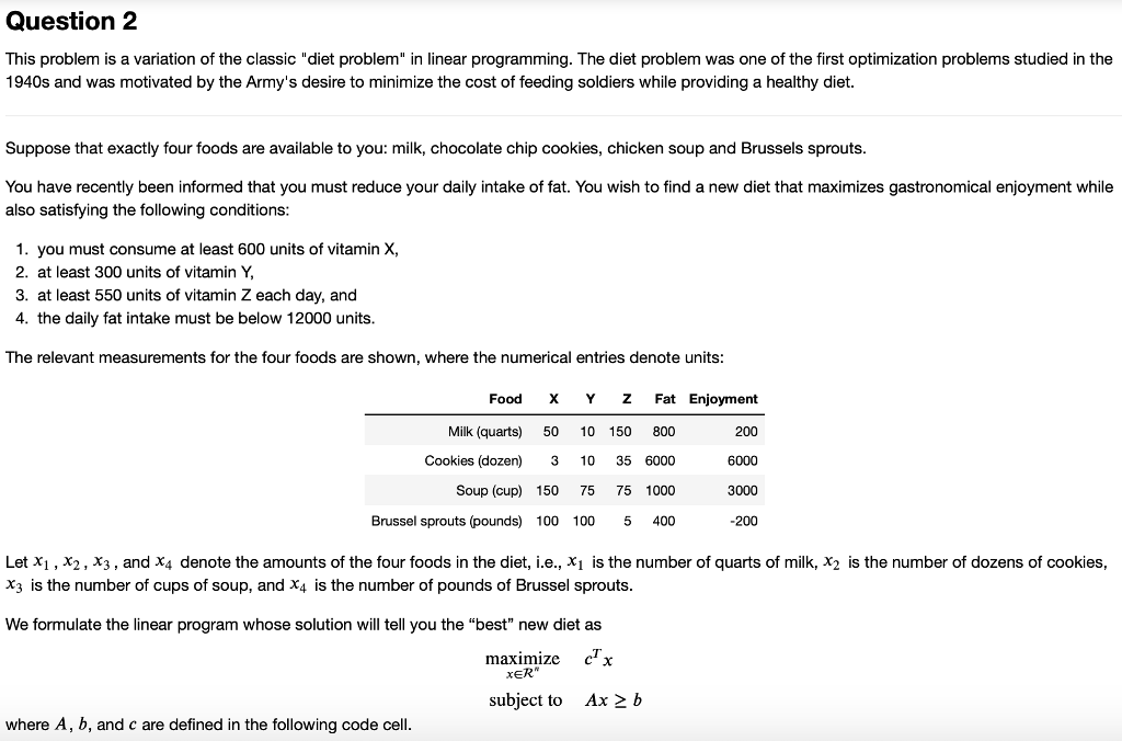 Solved Question 2 This problem is a variation of the classic | Chegg.com