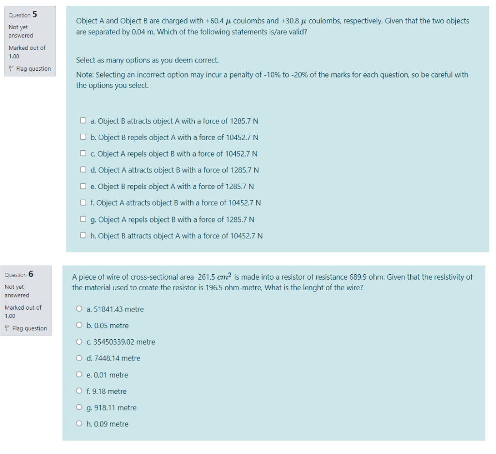 Solved Question 5 Not yet answered Object A and Object B are | Chegg.com
