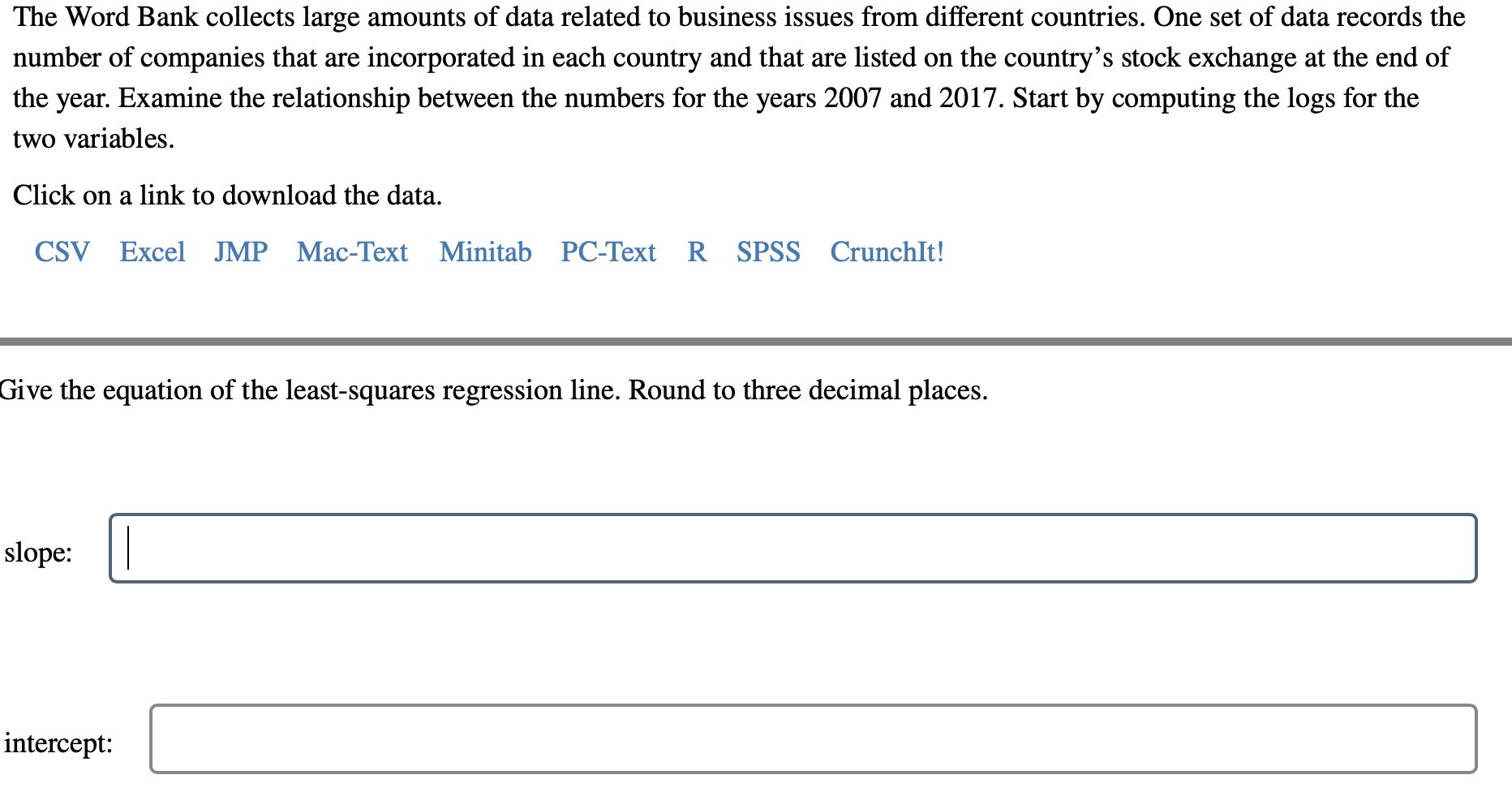 The Word Bank collects large amounts of data related | Chegg.com
