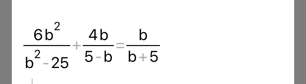 Solved 6b2b2-25+4b5-b=bb+5 | Chegg.com