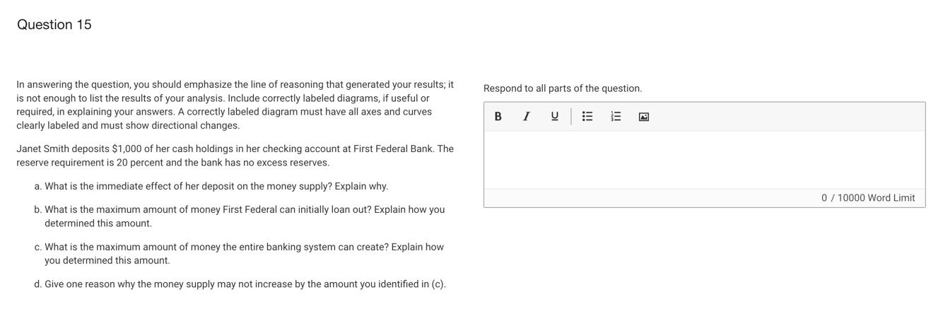 Solved In answering the question, you should emphasize the | Chegg.com