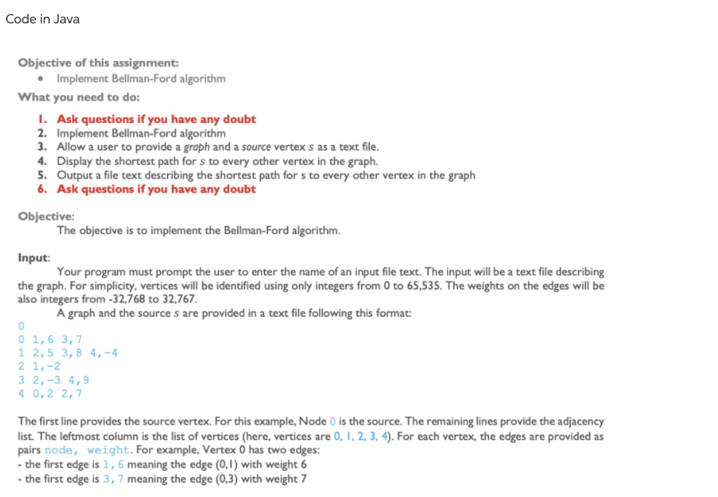Solved Code in Java Objective of this assignment: • | Chegg.com