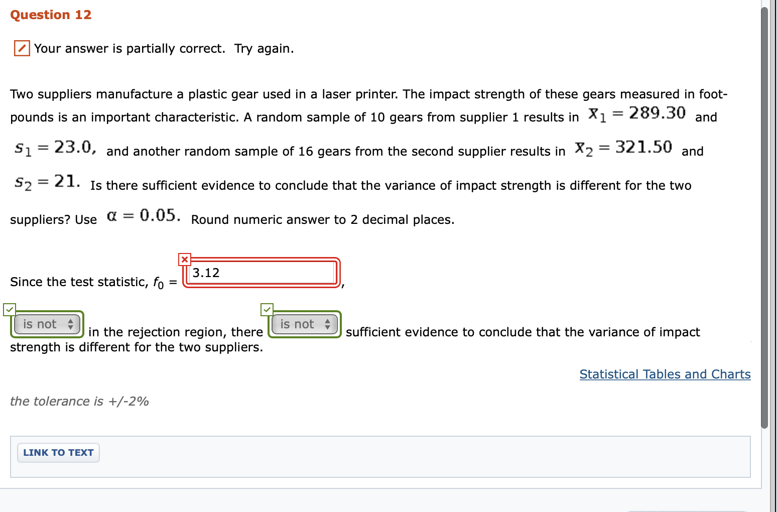 Solved Question 12 Your answer is partially correct. Try | Chegg.com