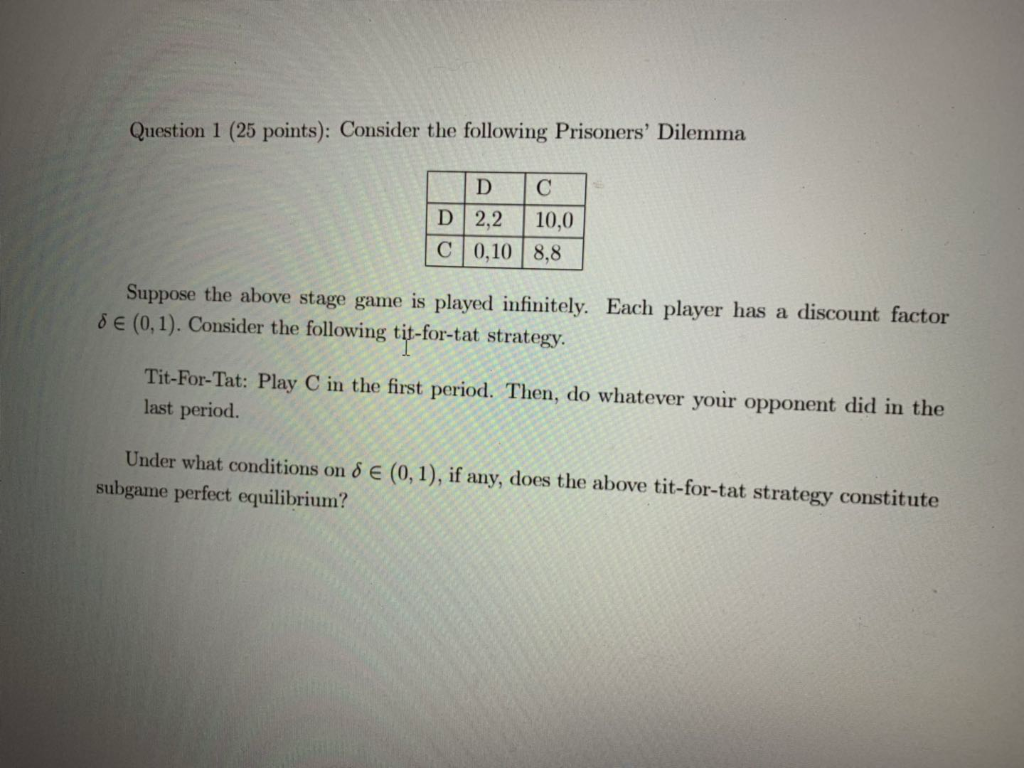 Solved Question 1 (25 points): Consider the following | Chegg.com
