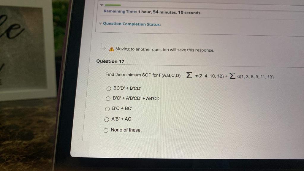 Solved Remaining Time: 1 hour, 54 minutes, 10 seconds. ee | Chegg.com