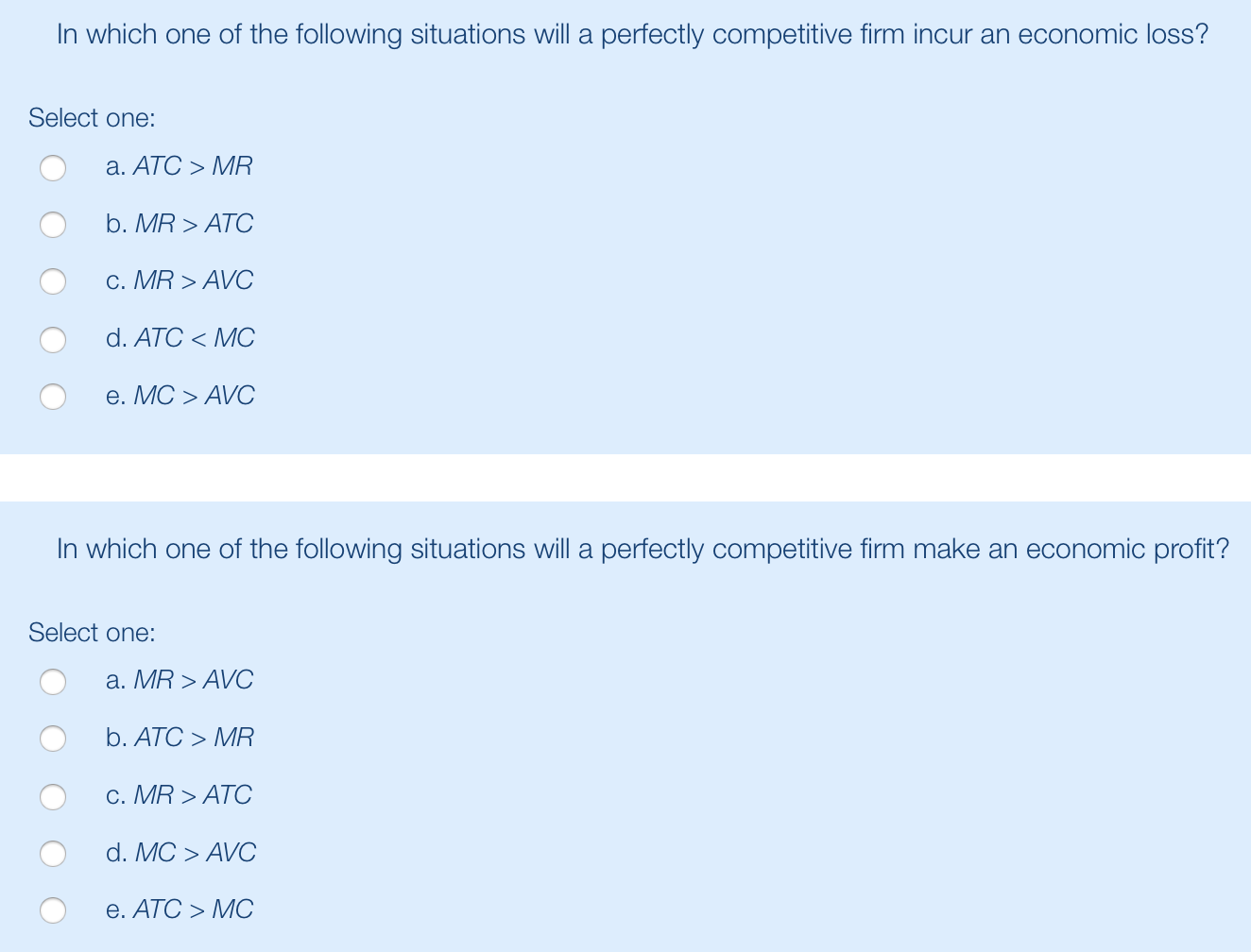 Solved In which one of the following situations will a | Chegg.com