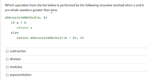 Solved Which operation from the list below is performed by | Chegg.com