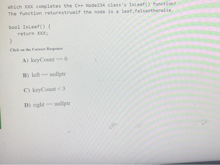 Solved The C++ 2-3-4 tree implementation uses the Node234 | Chegg.com