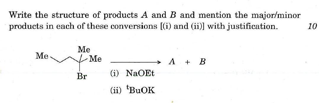 Solved Write The Structure Of Products A And B And Mention | Chegg.com