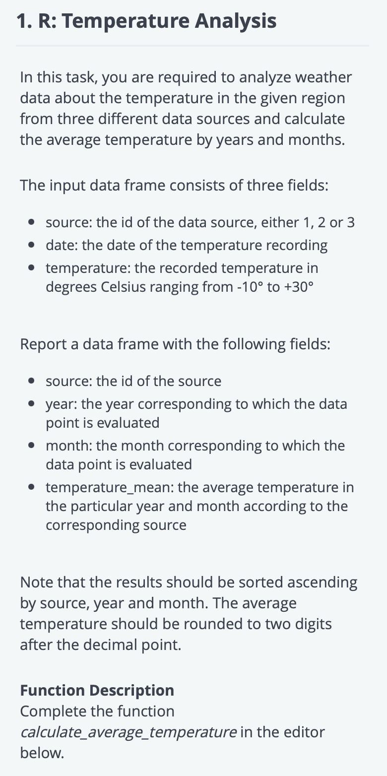 Solved # Complete The 'calculate_average_temperature' | Chegg.com