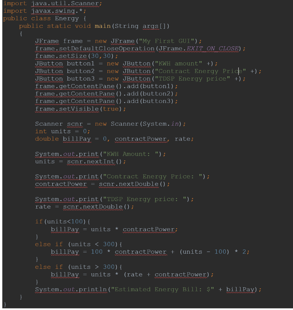 Solved use JAVA hello, im looking to convert my code into | Chegg.com