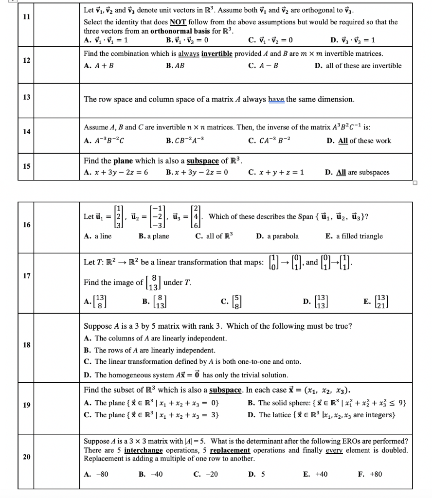 Solved Problem 6: Theory/Concept Questions: For the | Chegg.com