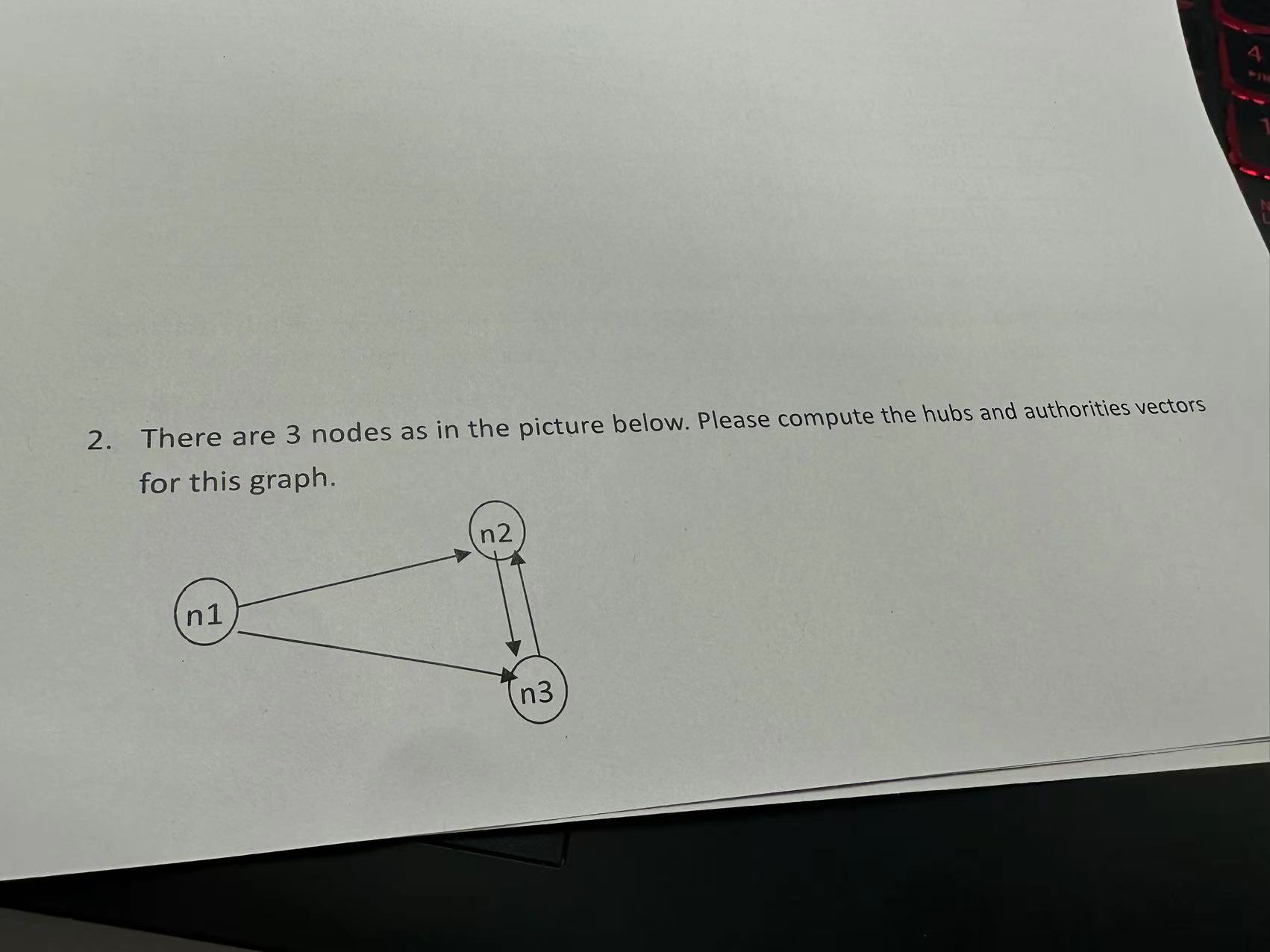 Solved 2. There Are 3 Nodes As In The Picture Below. Please | Chegg.com