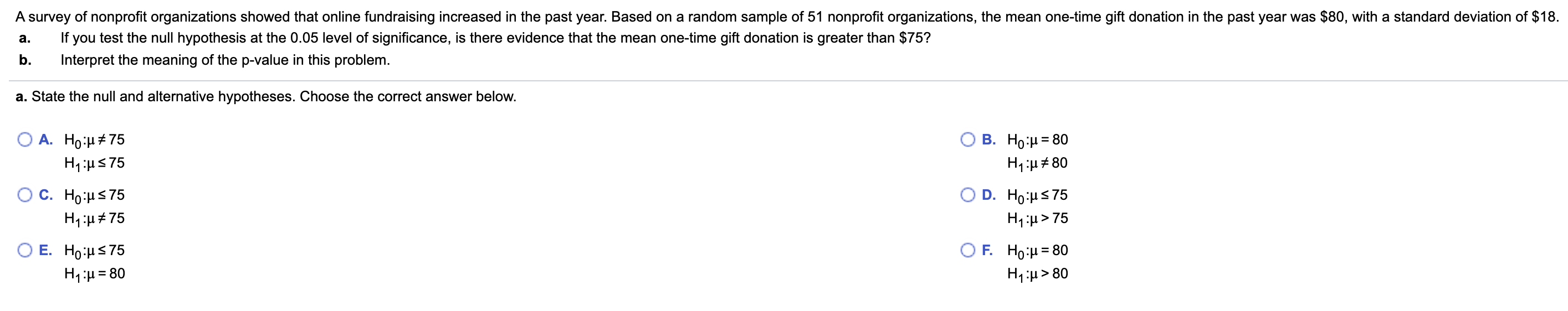 Solved A Survey Of Nonprofit Organizations Showed That | Chegg.com