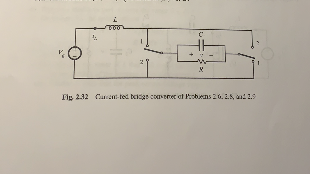 Solved For the converter of Fig. 2.32, derive an analytical