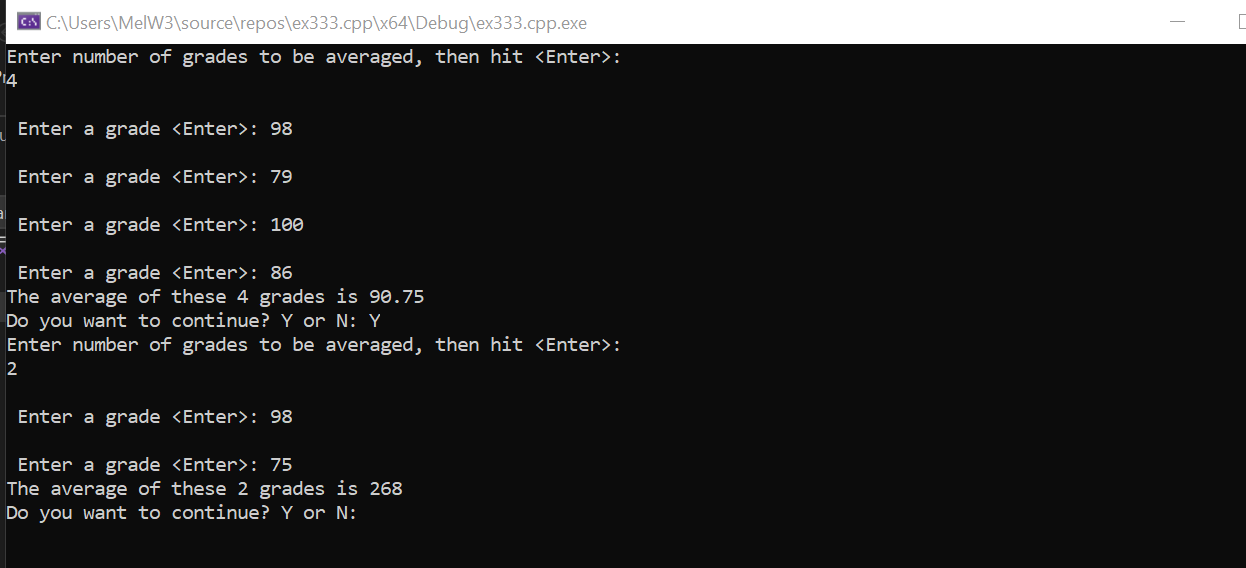 Solved There must be an error in my code, in the output it | Chegg.com