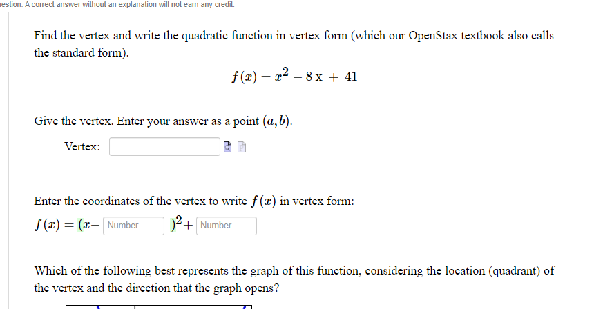 Solved Which of the following best represents the graph of | Chegg.com