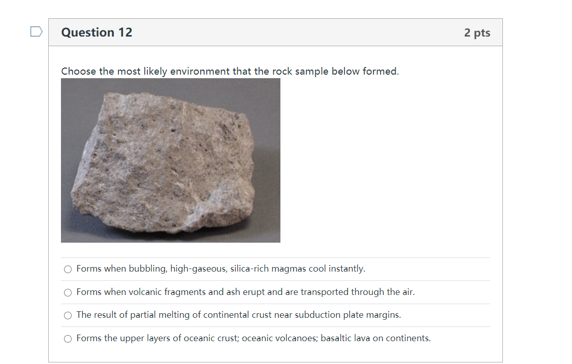 Solved U Question 9 2 pts Choose the most likely environment | Chegg.com