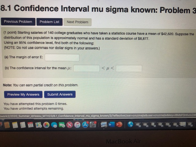 Solved 8.1 Confidence Interval mu sigma known: Problem 3 | Chegg.com