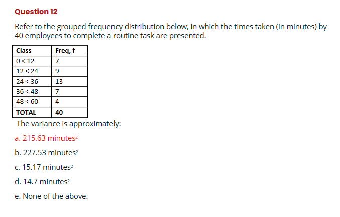 Solved Refer To The Grouped Frequency Distribution Below, In | Chegg.com